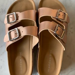Rose Gold Madden Girl Sandals